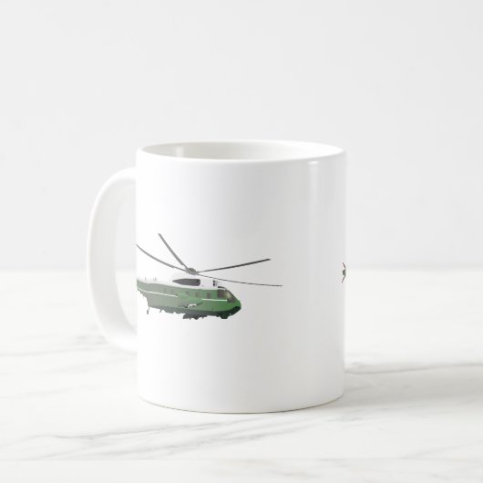 Marine One Hubschrauber Kaffeetasse (Vorderseite Links)