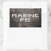 Marine Parade, Napier, Neuseeland Rechteckiger Aufkleber (Tasche)