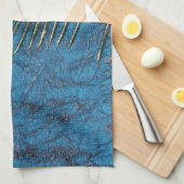 Marine-Pfau Küchentuch (Viertel Falte)