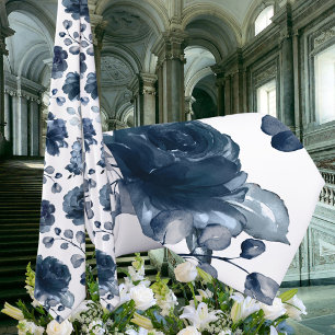 Marine-Pfingstrosen-Staubblaue-Grün-Hochzeit Krawatte