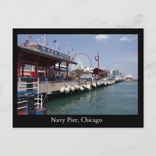 Marine-Pier, Chicago Postkarte (Vorderseite)
