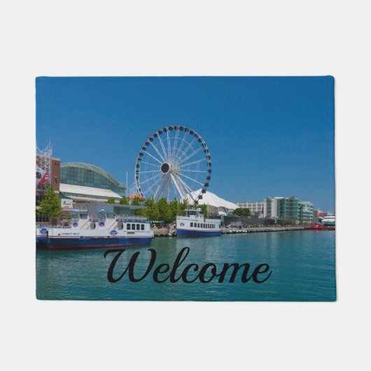 Marine Pier Welcome Doormat Fußmatte (Vorderseite)