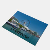 Marine Pier Welcome Doormat Fußmatte (Schrägansicht)
