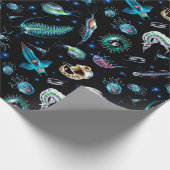 Marine Plankton Geschenkpapier (Ecke)