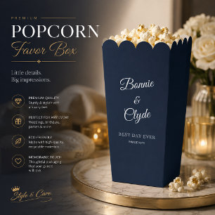 Marine-Popcorn-Geschenkbox für elegante Feiern Geschenkschachtel
