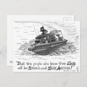 Marine Postkarte (Vorne/Hinten)