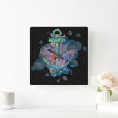 Marine Quadratische Wanduhr (Zuhause)