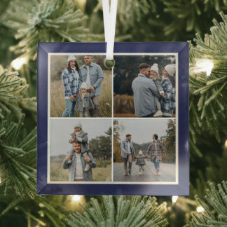Marine Rand 4 Fotos Machen Sie Ihre Eigene Collage Ornament Aus Glas