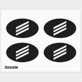 Marine Rank E-3 Seaman Ovaler Aufkleber (Blatt)