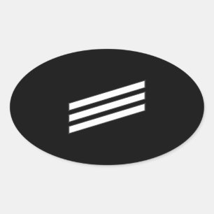 Marine Rank E-3 Seaman Ovaler Aufkleber