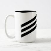 Marine Rank E-3 Seaman Zweifarbige Tasse (Links)
