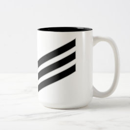 Marine Rank E-3 Seaman Zweifarbige Tasse