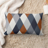 Marine-Rost-Geometrie VIIA Lendenkissen (Decke)