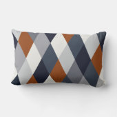 Marine-Rost-Geometrie VIIA Lendenkissen (Rückseite)