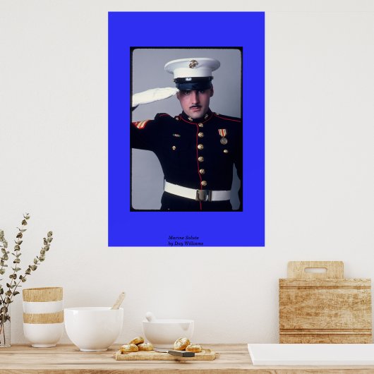 Marine Salute Poster (Küche)