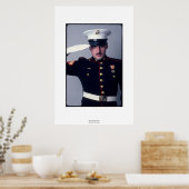 Marine Saluting Poster (Küche)