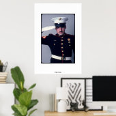 Marine Saluting Poster (Heimbüro)