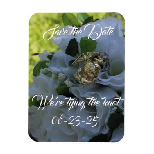 Marine Save the Date Magnet (Vertikal)
