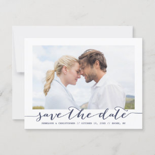 Marine-Save the Date Skript-Rahmen-Foto-Mitteilung Save The Date