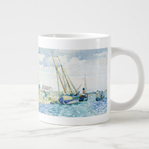 Marine Scene Boote in der Nähe von Venedig Jumbo-Tasse
