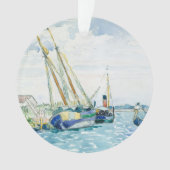 Marine Scene Boote in der Nähe von Venedig Ornament (Vorderseite)