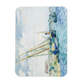 Marine Scene Boote nahe Venedig Magnet (Vertikal)