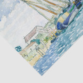 Marine Scene Watercolor Kunst Seidenpapier (Ausschnitt)