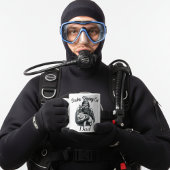 Marine Scuba Diving Cat Vater Kaffeetasse
