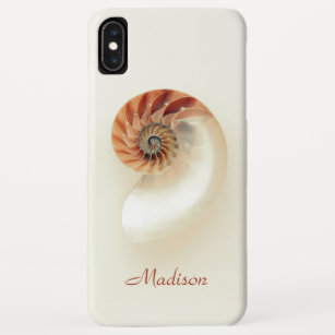 Marine Seashell Personalisierter Name Minimalistis Case-Mate iPhone Hülle