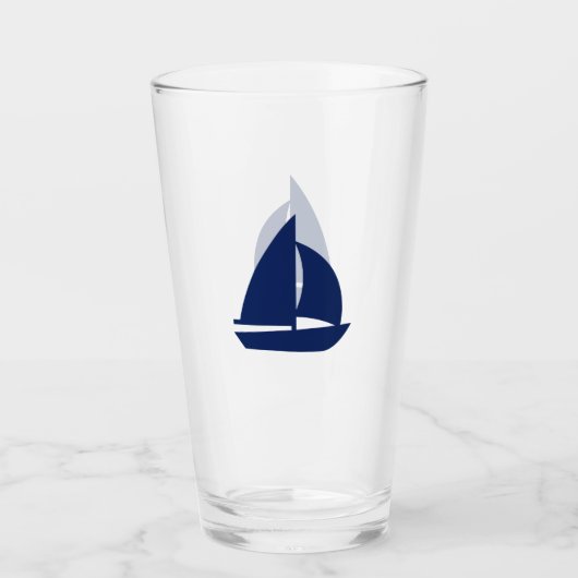 Marine-Segelboot Glas (Vorderseite)