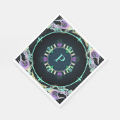 Marine Sketch in Neon Serviette (Ecke)