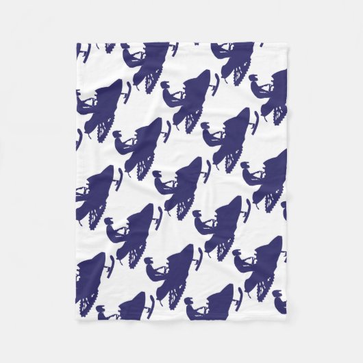 Marine-Snowmobiler Fleecedecke (Vorderseite)