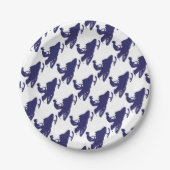 Marine-Snowmobiler Pappteller (Vorderseite)