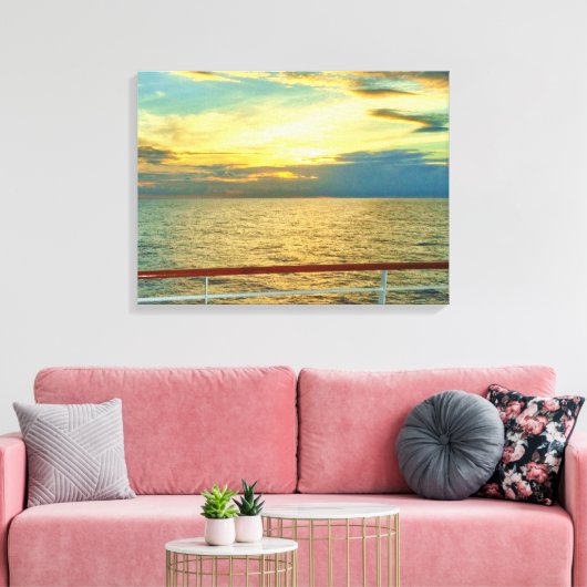 Marine Sunrise Leinwanddruck (Insitu (Wohnzimmer))