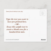 Marine Sunrise Postkarte (Rückseite)