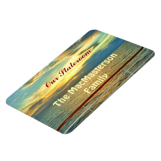 Marine Sunrise Stateroom Door Marker Magnet (Linke Seite)