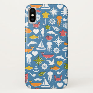 Marine Symbole Muster Case-Mate iPhone Hülle
