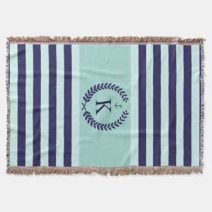 Marine-tadellose Seestreifen-personalisiertes Decke