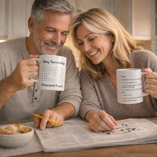 Marine-Terminologie-Krätsel Kaffeetasse