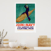 Marine, the Service for Fighting Men (US02288) Poster (Küche)