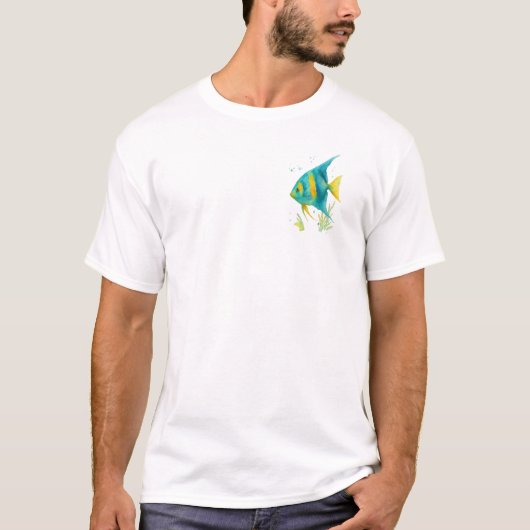 Marine Themed tshirt - Angel Fish (Vorderseite)