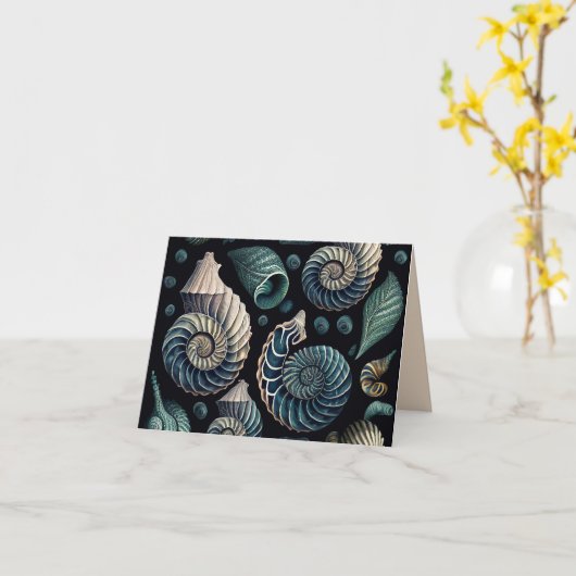 Marine Treasures Karte (Gelbe Blume)