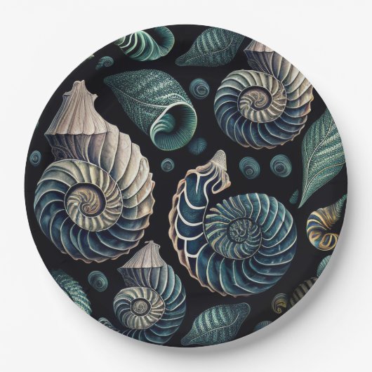 Marine Treasures Pappteller (Vorderseite)