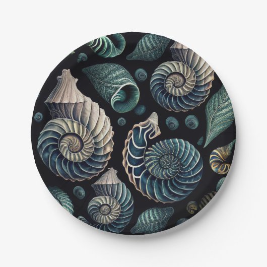 Marine Treasures Pappteller (Vorderseite)