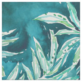 Marine-tropische Palmblätter SANKT CRUZIN' Stoff (Nahaufnahme)