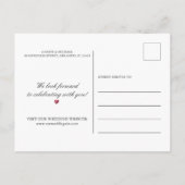 Marine-Türkis-Pfau-Feder Boho Save the Date Ankündigungspostkarte (Rückseite)