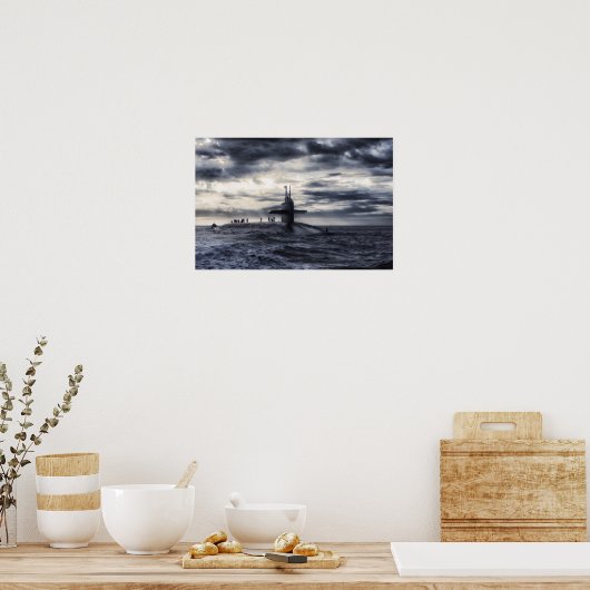 Marine U-Boot Poster (Küche)