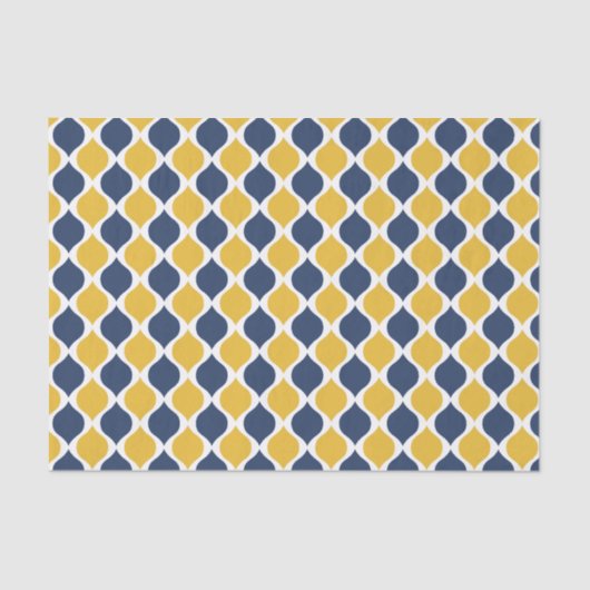 Marine u. gelbes Seidenpapier (Vorderseite)