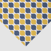 Marine u. gelbes Seidenpapier (Ausschnitt)