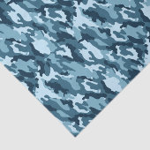 Marine u. hellblaues Tarnungs-Muster Seidenpapier (Ausschnitt)